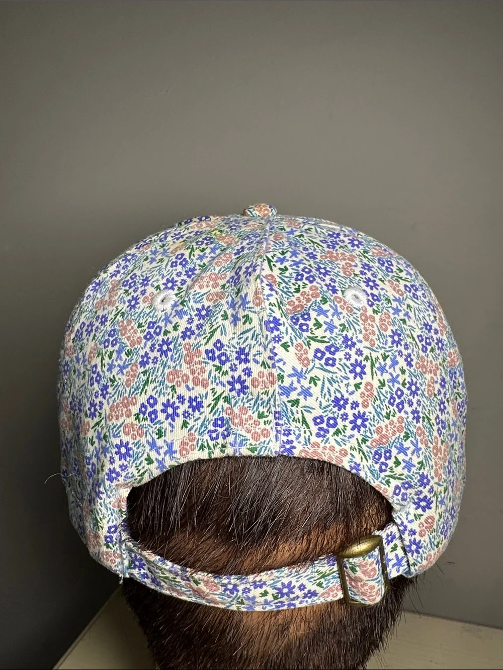Baby's Coffee Key West eye embroidered floral baseball cap with pony-tail hole